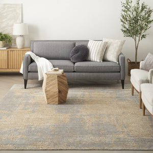 Nourison Harmony HAY05 Grey Gold Teppich, im Wohnraum