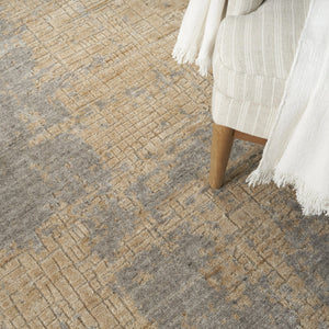 Nourison Harmony HAY05 Grey Gold Teppich, Detail