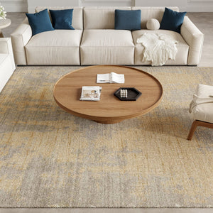 Nourison Harmony HAY05 Grey Gold Teppich, im Wohnraum