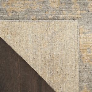 Nourison Harmony HAY05 Grey Gold Teppich, Rückseite