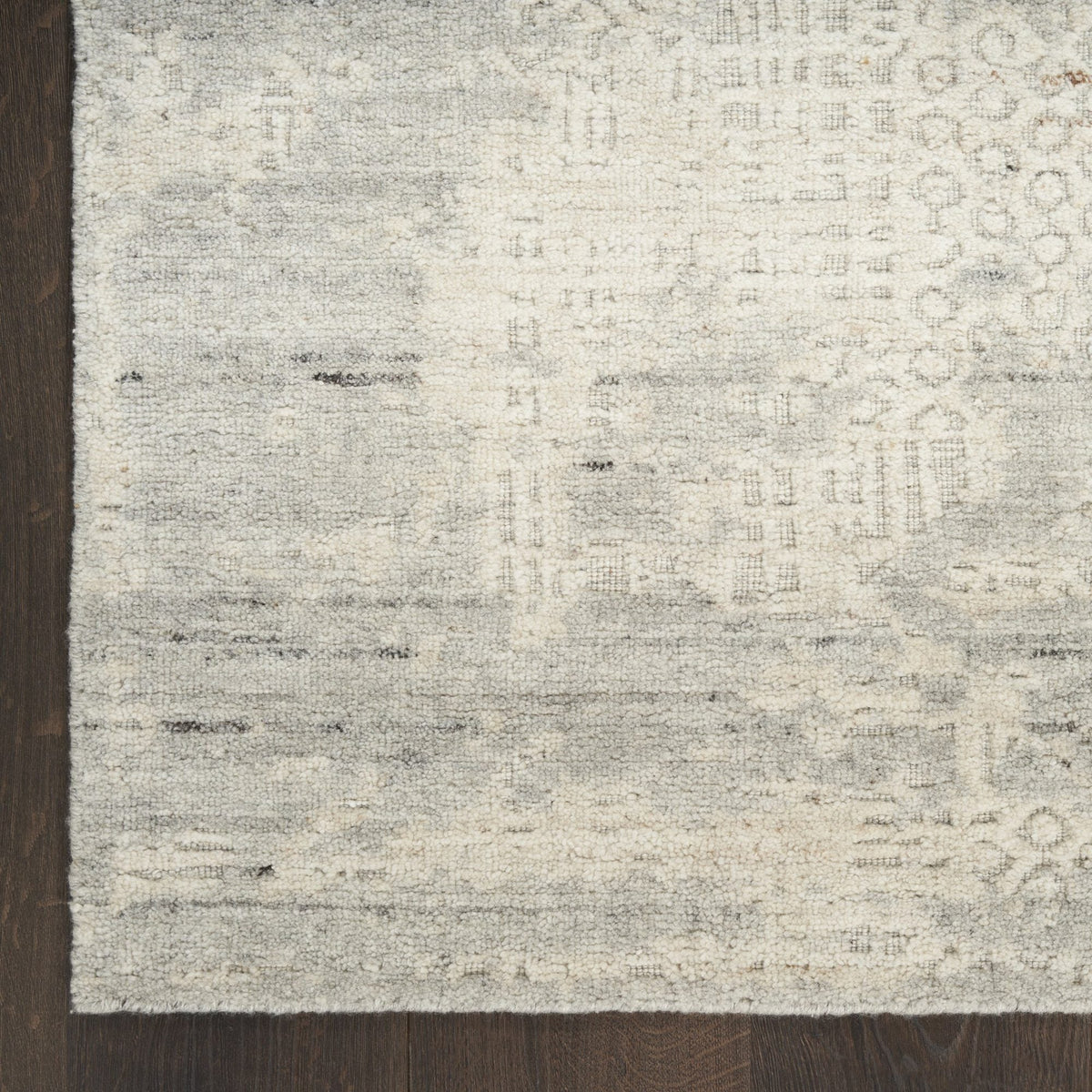 Nourison Harmony HAY04 Ivory Grey Teppich, Ecke