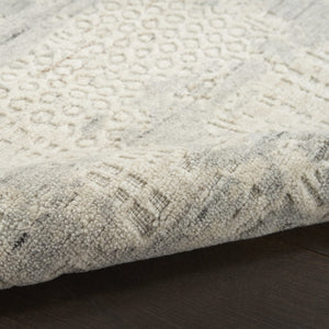 Nourison Harmony HAY04 Ivory Grey Teppich, Struktur des Flors