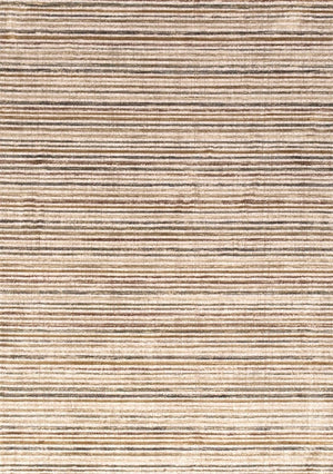 Acsento Siena 51 Teppich in Beige mit feinen Streifen in Sand, Karamell und Ocker, Draufsicht