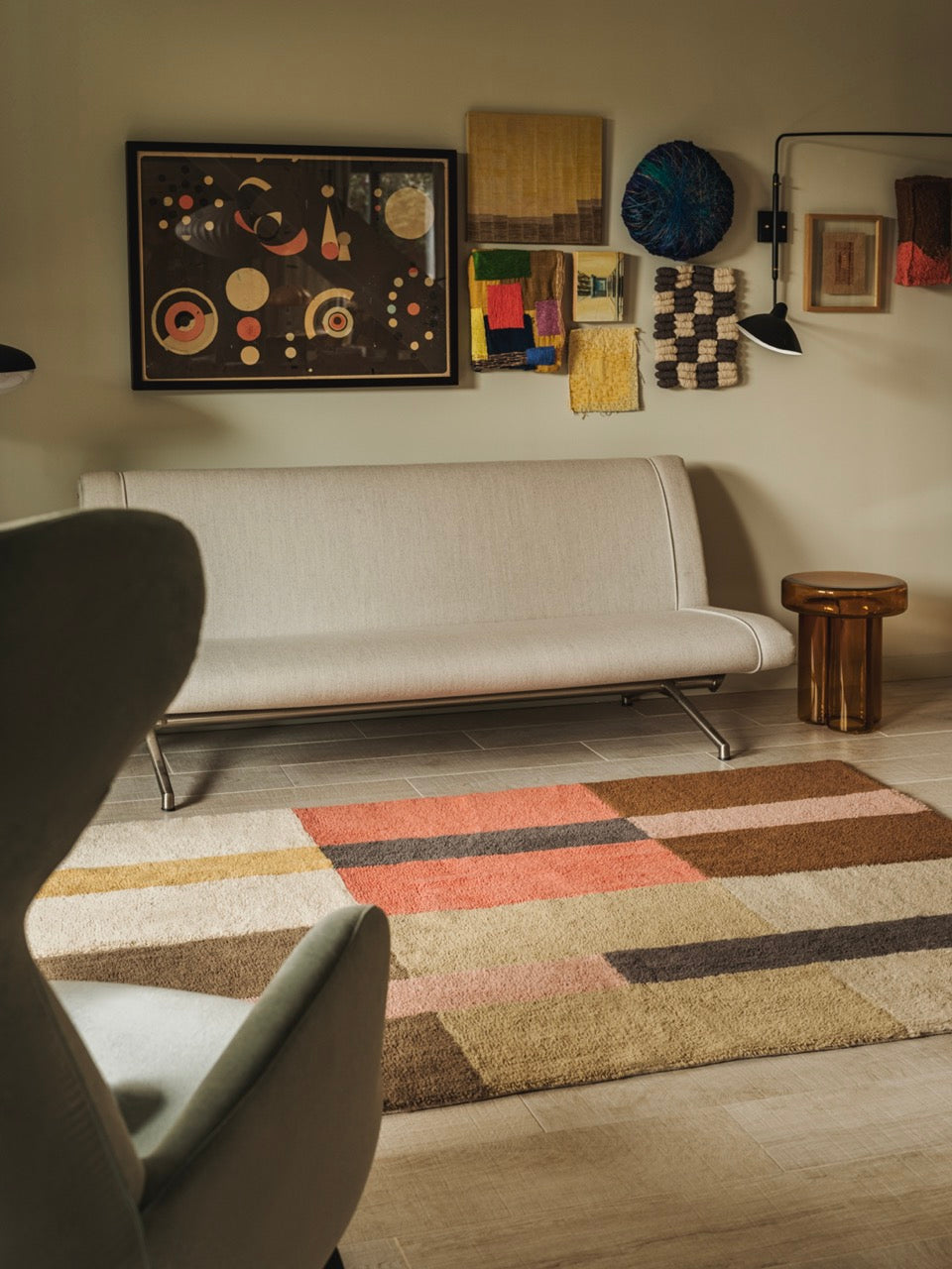 Lorena Canals Chroma Stripes Spiced Coral