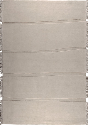 Massimo Atoll Grey grauer Wollteppich, Draufsicht