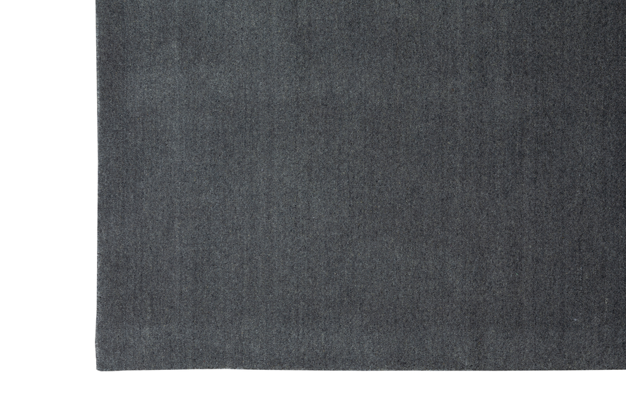 Massimo Earth Natural Dark Grey Wollteppich, Gesamtansicht