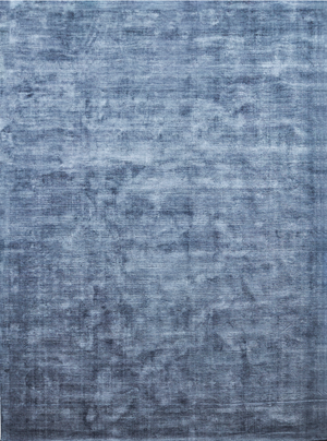 Massimo Karma Washed Blue blauer Teppich, Draufsicht