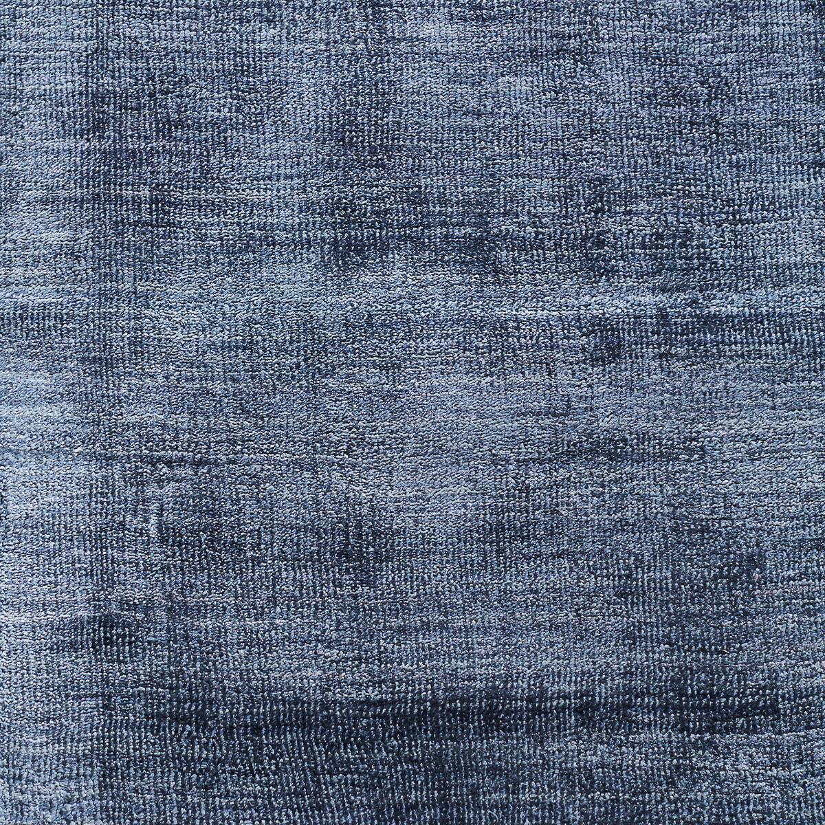 Massimo Karma Washed Blue blauer Teppich, Detail der Oberfläche