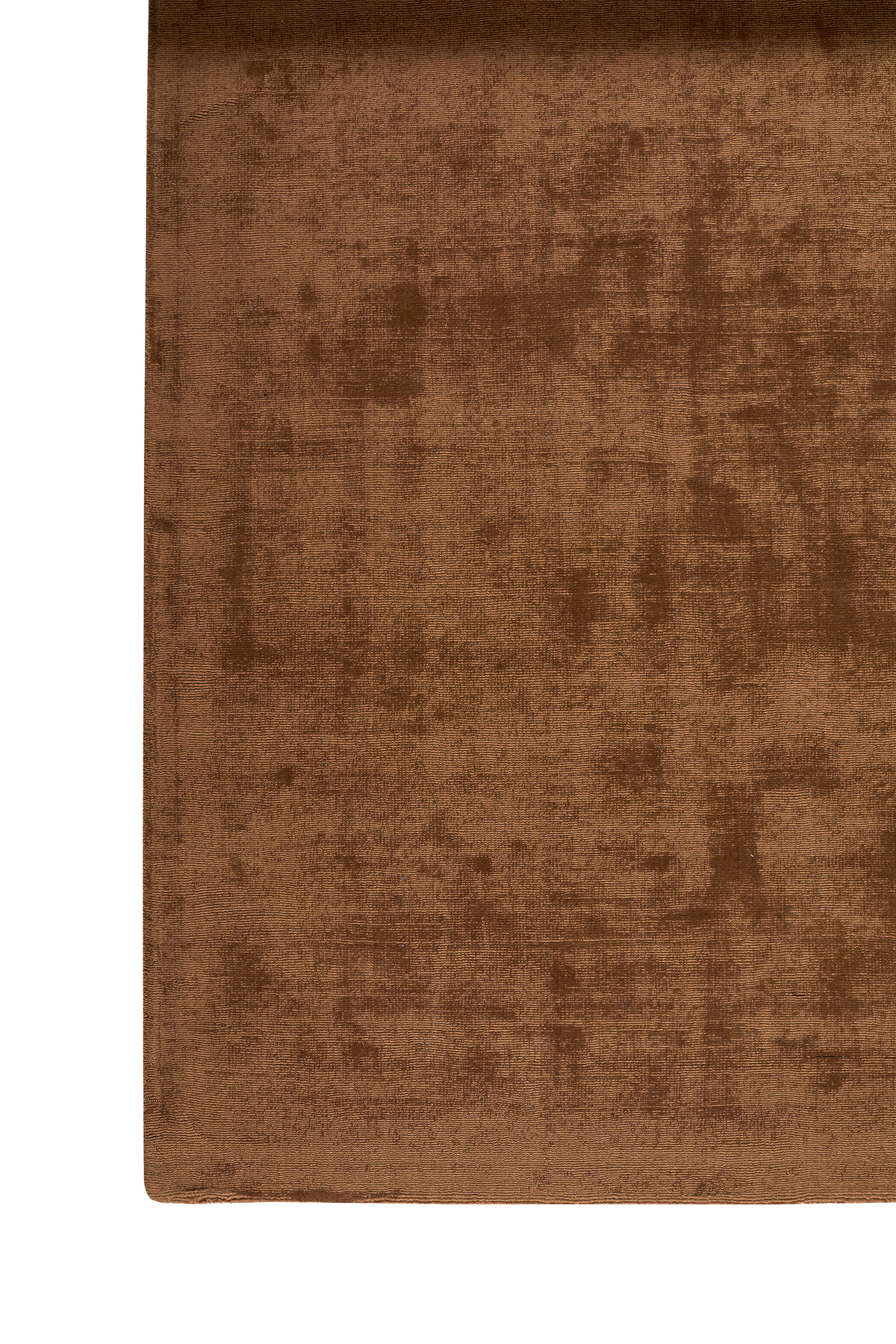 Massimo Karma Wool Dark Oak brauner Teppich, Detail der Oberfläche