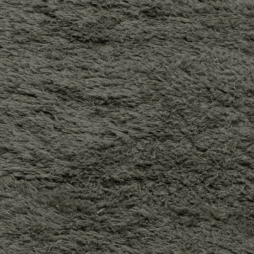 Massimo Rya Charcoal Hochflor Wollteppich, Detail des hohen Flors