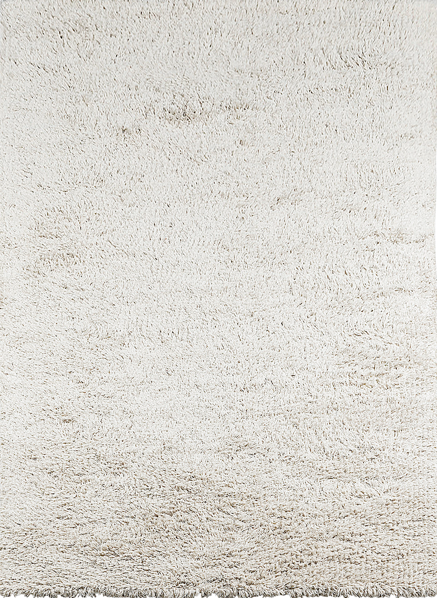 Massimo Rya Cream Hochflor Wollteppich, Draufsicht