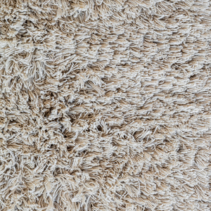 Massimo Rya Soft Beige Hochflor Wollteppich, Detail des hohen Flors