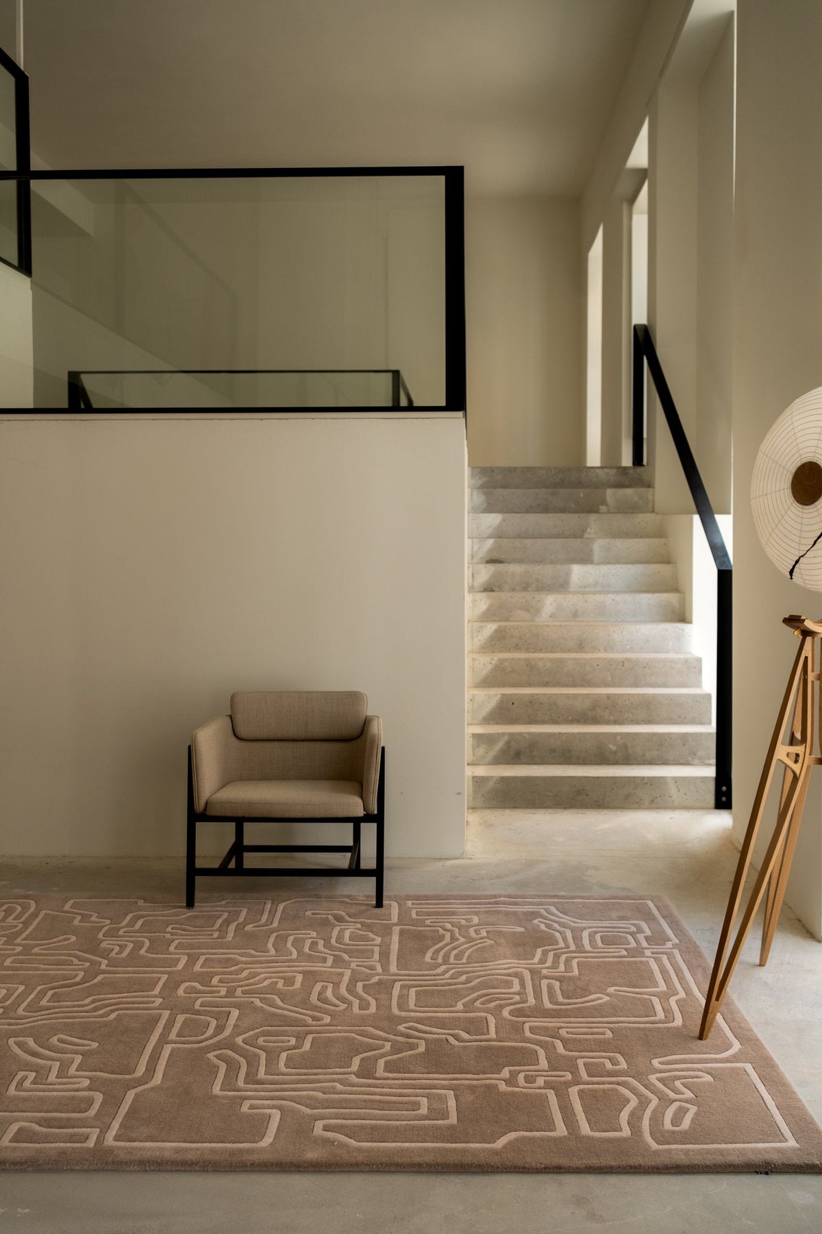 Massimo Structures 2.0 Pale Rose Teppich, in einem Wohnraum
