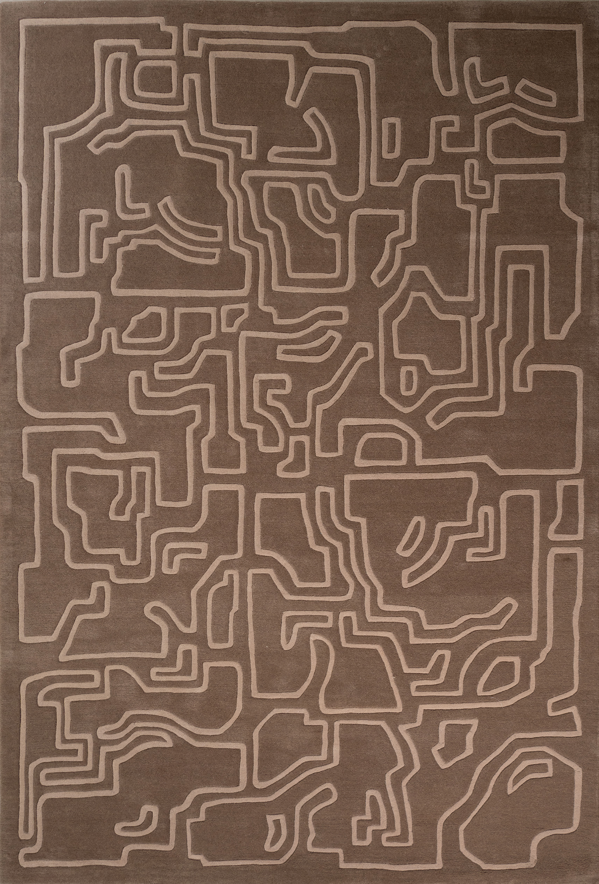 Massimo Structures 2.0 Pale Rose Teppich, Draufsicht