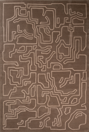 Massimo Structures 2.0 Pale Rose Teppich, Draufsicht