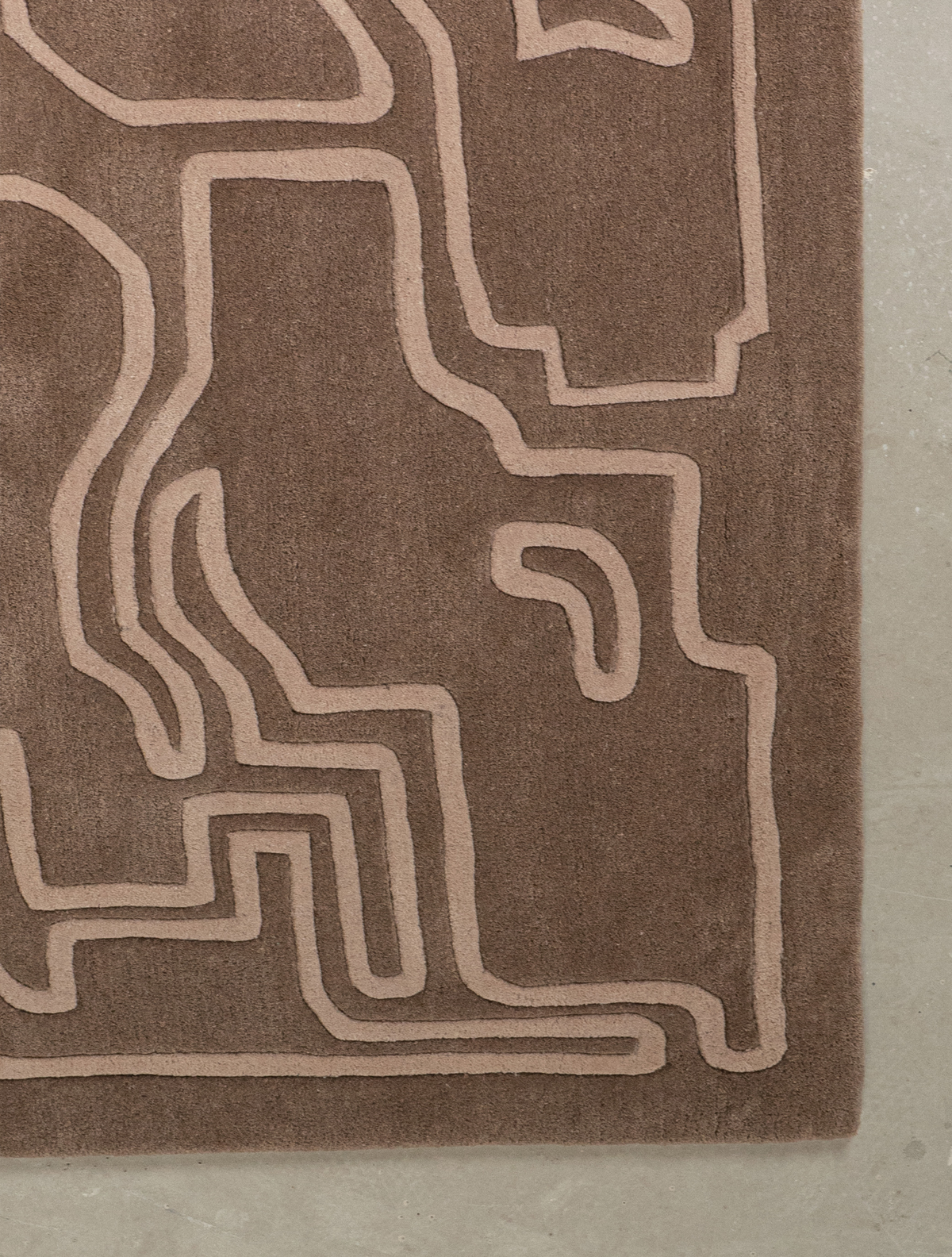 Massimo Structures 2.0 Pale Rose Teppich, Detail der Ecke