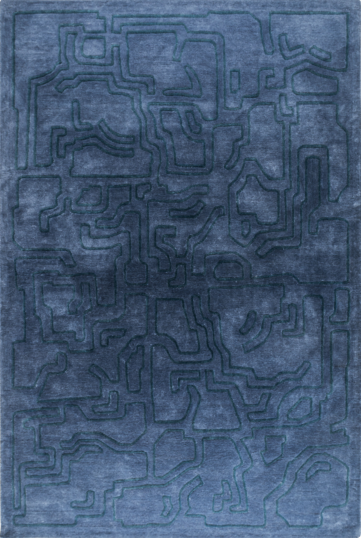 Massimo Structures Fragment 4 Designteppich, Draufsicht