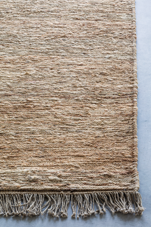 Massimo Sumace Natural Juteteppich, Detail der Ecke